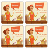 Sarcasm: One of Our Many Services (checkout) Coaster/Coaster Set