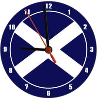 Scotland Flag Round Clock