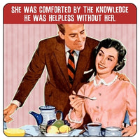 She Was Comforted By The Knowledge Coaster/Coaster Set (breakfast table)