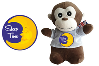 Sleep Time Monkey Chocolate Soft Toy - CAN BE PERSONALISED