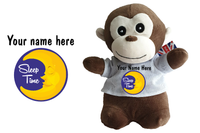 Sleep Time Monkey Soft Toy - CAN BE PERSONALISED