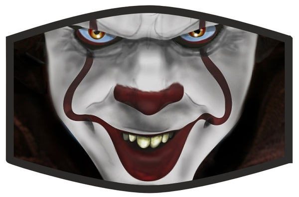 Smiling Clown Face Mask (black trim)