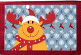 Smiling Reindeer Red Nylon Wallet