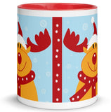 Smiling Reindeer Ceramic Mug