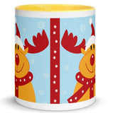 Smiling Reindeer Ceramic Mug