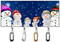Snow Family in the Snow Key Hanger/Key Holder