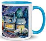 Snowy Night Ceramic Mug