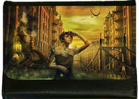 Steampunk (what's that?) Ladies Faux Leather Purse
