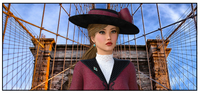 Steampunk Woman with Hat Key Hanger/Key Holder