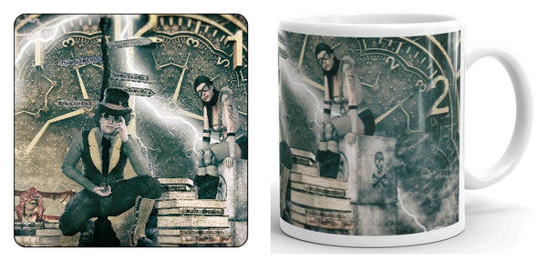 Steampunk (time clock) Mug and Coaster Set