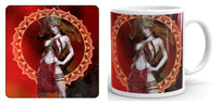 The Ivory Queen Fantasy Art Mug and Coaster Set