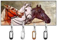 Three Horses Heads Key Hanger/Key Holder