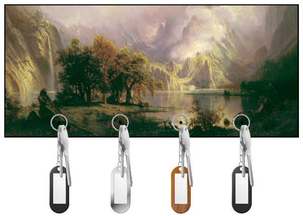 Trees and Mountain at Dawn Key Hanger/Key Holder