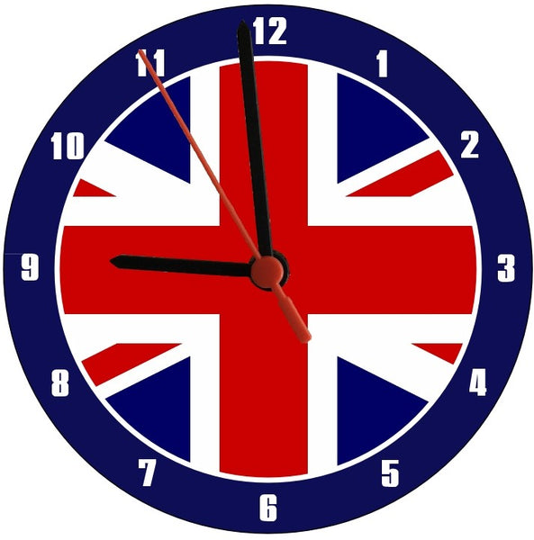 Union Jack Round Clock