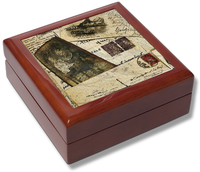 Vintage Postcards Keepsake Box / Memory Box / Trinket Box / Jewellery Box